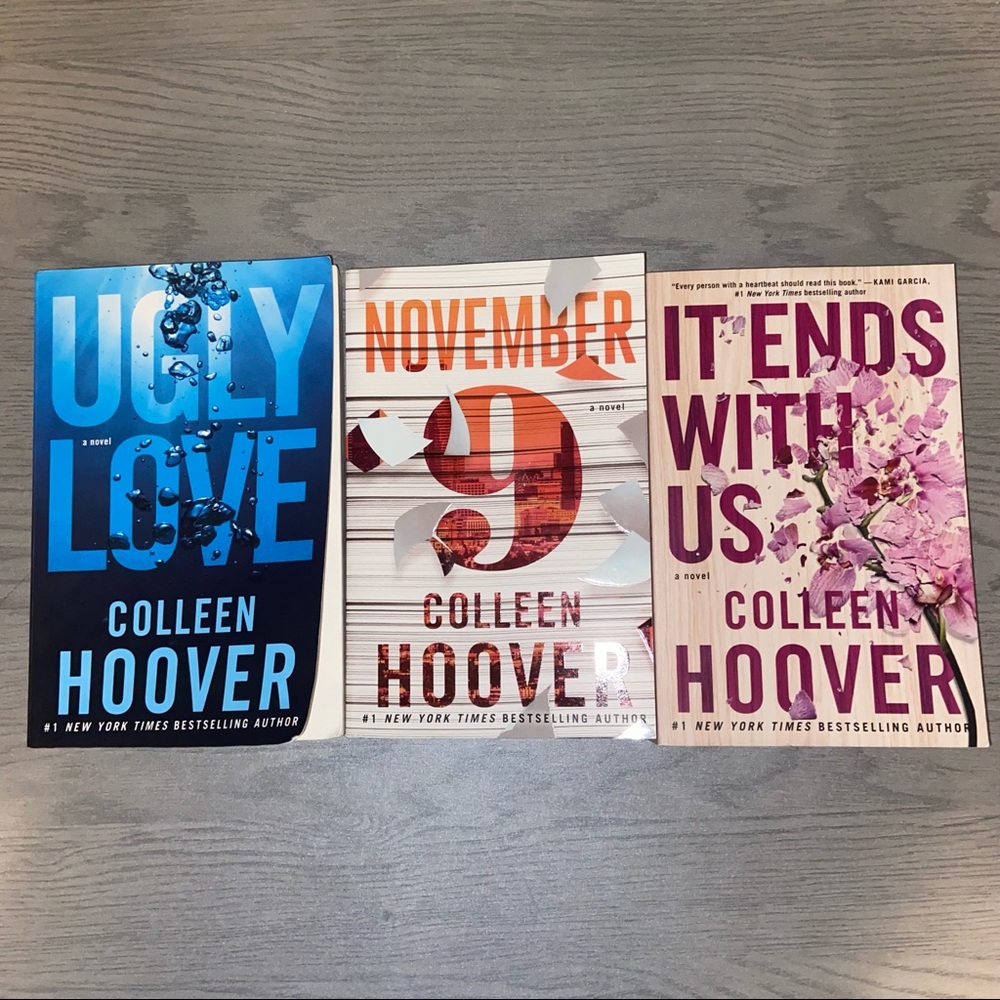 Colleen Hoover Book Bundle - Ugly Love, November 9, and It Ends With Us